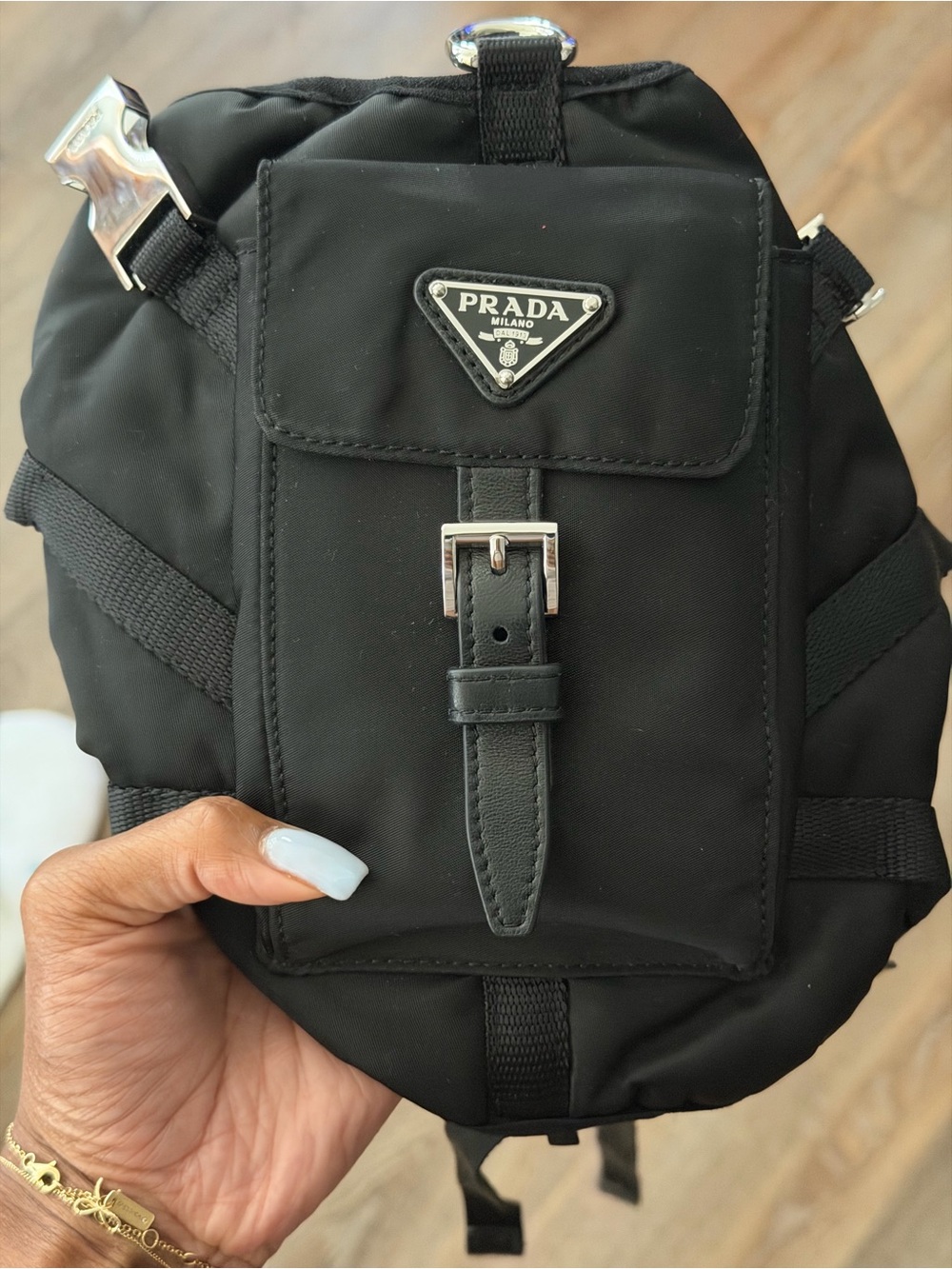 Prada Black Nylon dog harness